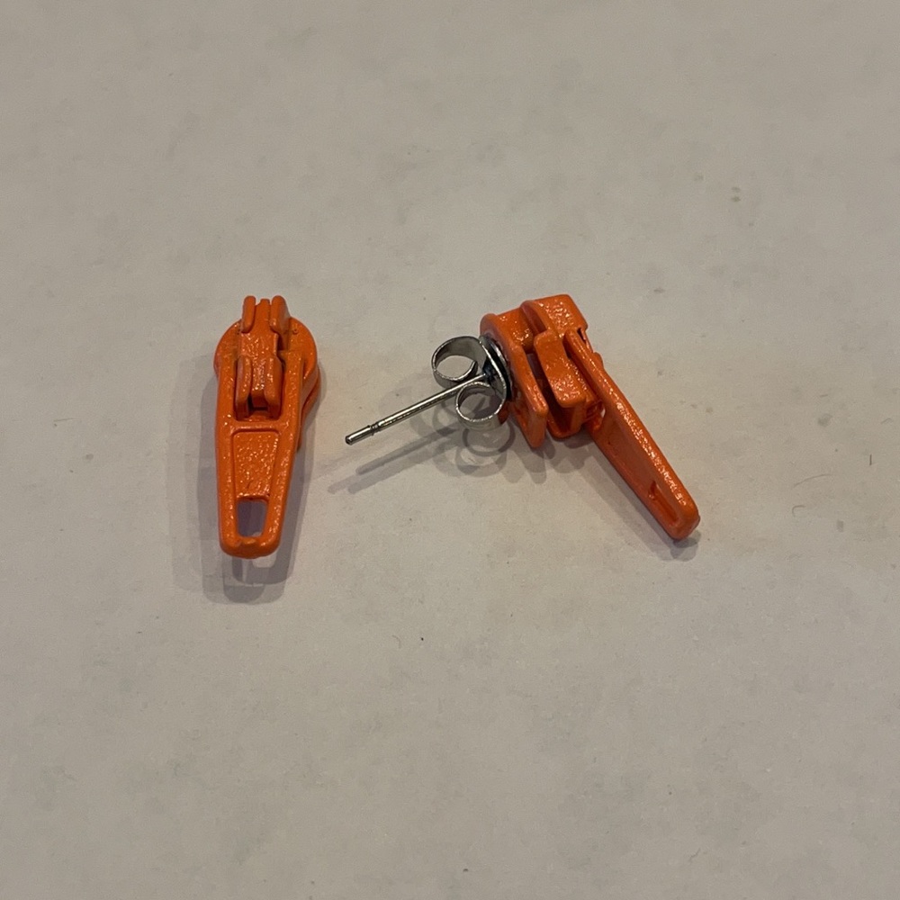 Zipper Pull Earrings - 3/4”
